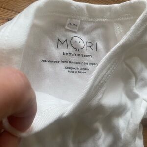 MORI White Baby One Piece